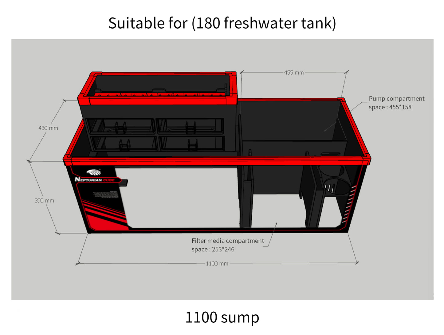 Neptunian Cube M Pro 120 Marine Aquarium Set